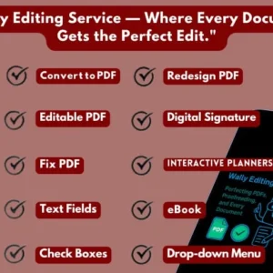 Create Editable & Fillable PDF Forms Edit and Convert Documents