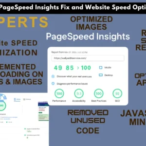 Google PageSpeed Insights Fix and Website Speed Optimization