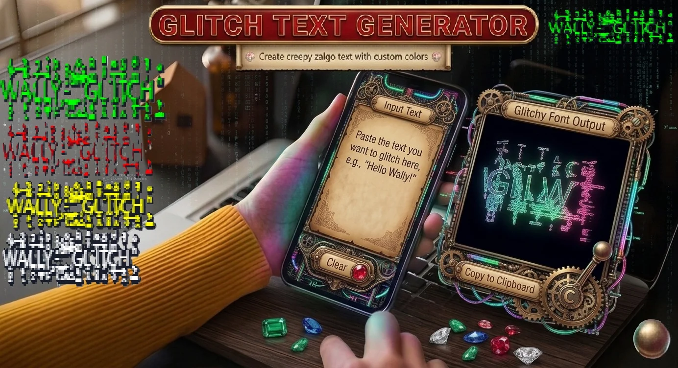 G̵̡̛l̶͓̈́i̷̬͝t̴̰̚c̶̹̿h̴͎̏ Text Generator