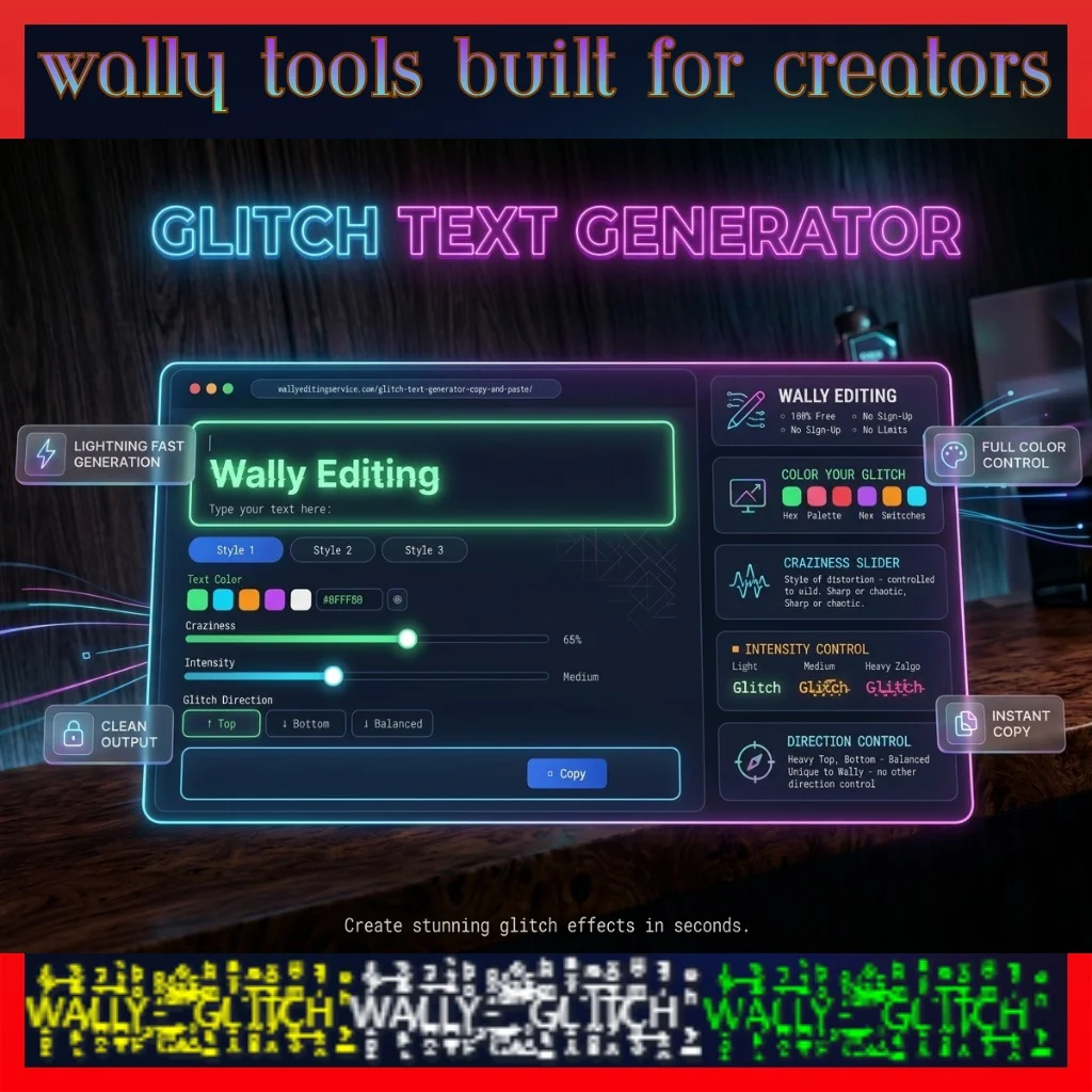 Read more about the article GLITCH TEXT GENERATOR