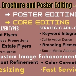Professional Flyer, Brochure and Poster Editing – Wally