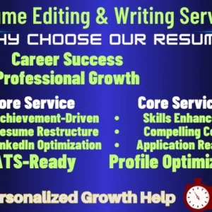 Professional Resume Editing & Writing Services