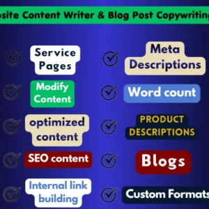 SEO Website Content Writer & Blog Post Copywriting Services
