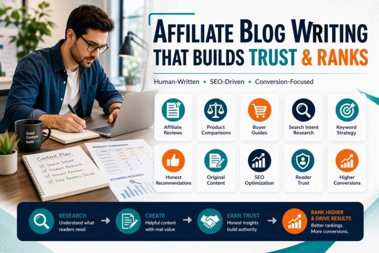 Read more about the article Affiliate Blog Writing That Builds Trust & Ranks