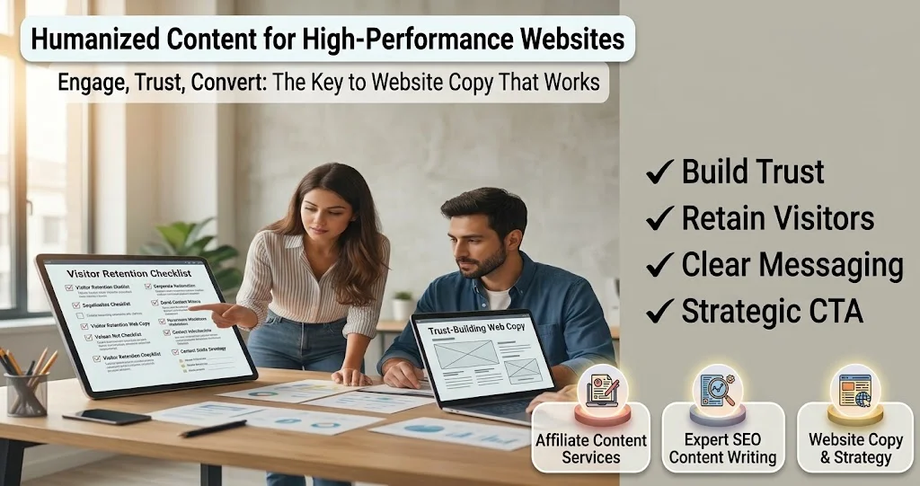 Read more about the article Content Writing for Website: What Keeps Visitors Staying